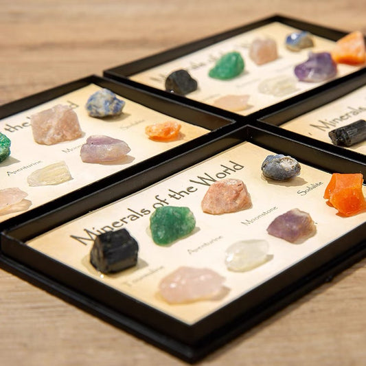 Healing Crystal Chakra Stone Yoga Ornaments Decoration Polished Natural Gemstone Set of 8 Rerhy