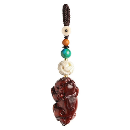 【Obstacle Crusher】Lightning-struck Wooden Pixiu to Attract Wealth, Ward Off Evil and Keep Safe Pendant, Home Decoration and Car Pendant