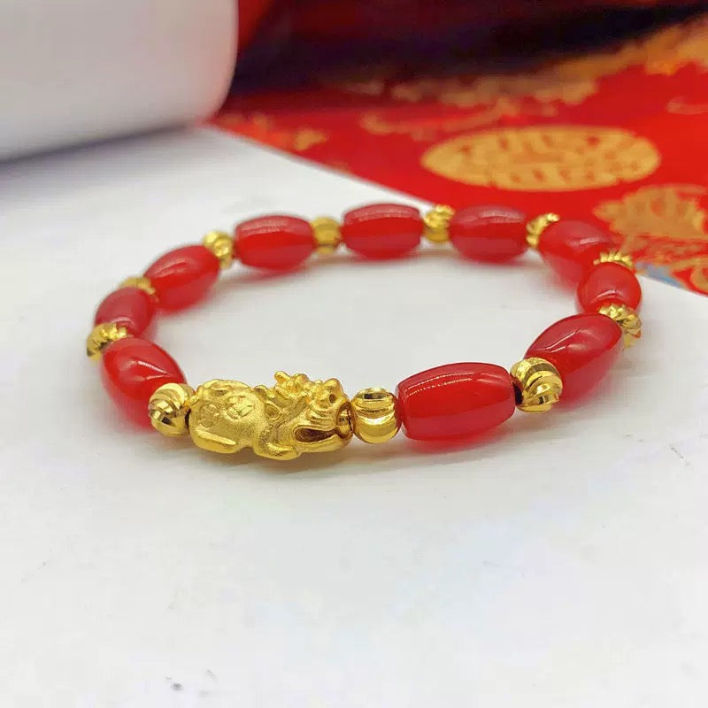 Jade Bracelet Pixiu Fengshui Bracelet- Wealth Lucky Charm
