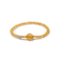 Handcrafted Wealth Deity Bracelet -Golden Rutile Quartz, Citrine, and Ocean Jasper bracelet My Store