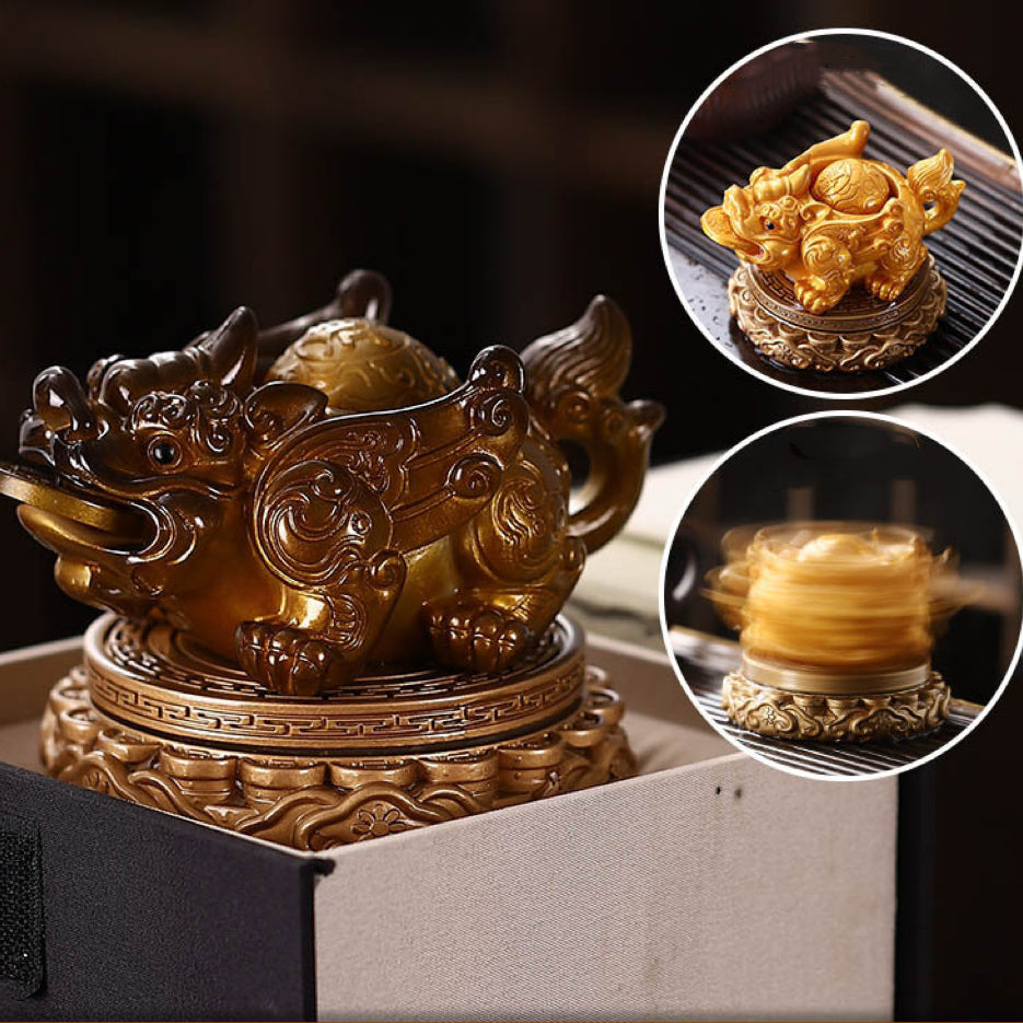 Feng Shui Money Color-Changing Three-Legged Toad Tea Pet