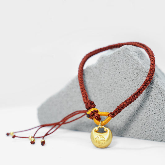 Tibetan Red Rope Bracelet Gold-Plated Bracelet-Gift Bag (adjustable) Rerhy