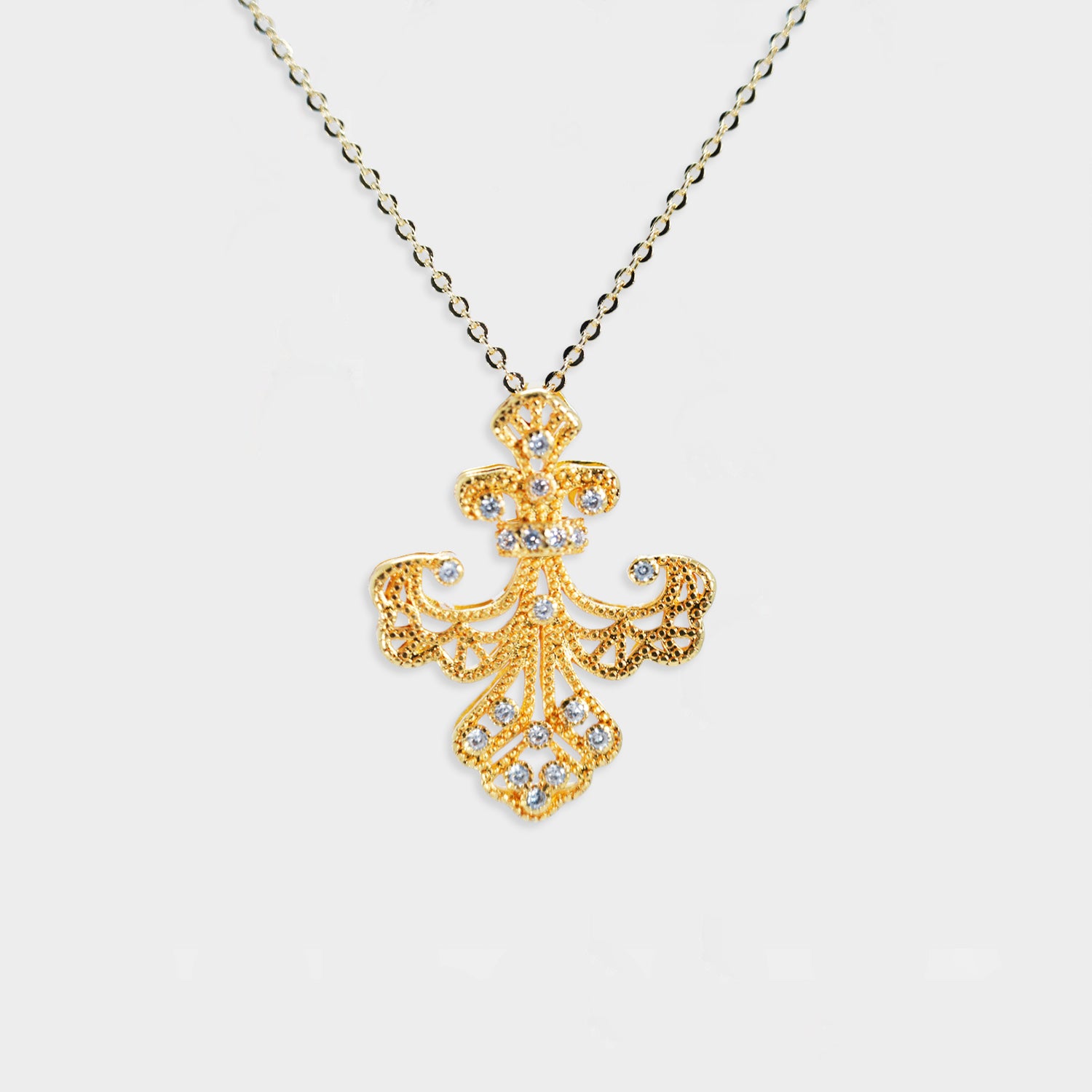 【Last Day ALERT!  Best Price of the YEAR】Cross Vajra to Eliminate Negative Energy Necklace Roman Retro Fashion Rerhy