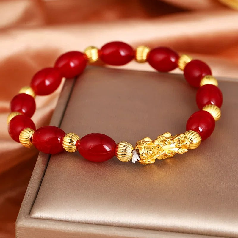 Jade Bracelet Pixiu Fengshui Bracelet- Wealth Lucky Charm
