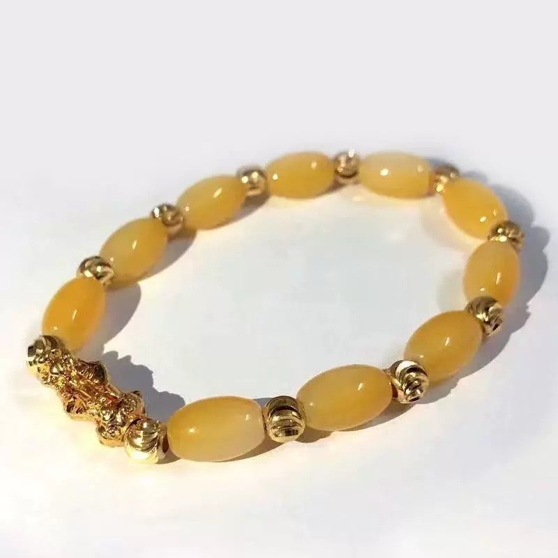 Jade Bracelet Pixiu Fengshui Bracelet- Wealth Lucky Charm
