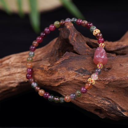 Natural Rose Crystal Bracelet for Attracting Love Luck Crystal Bracelet for Women My Store