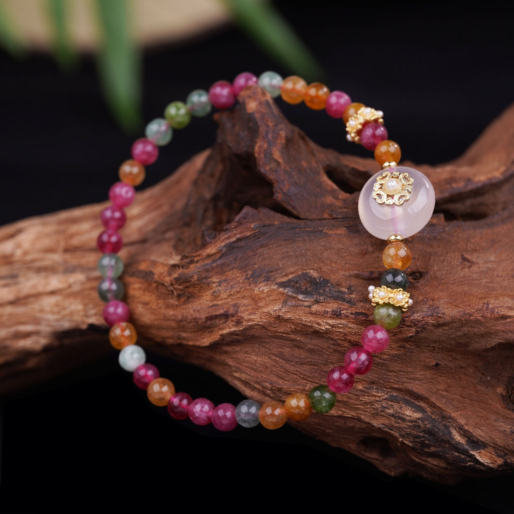 Natural Rose Crystal Bracelet for Attracting Love Luck Crystal Bracelet for Women My Store