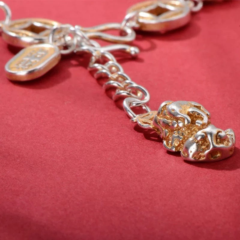 【Fulfillment of Wealth Potential】 Fine Coin Pixiu Fortune Bracelet