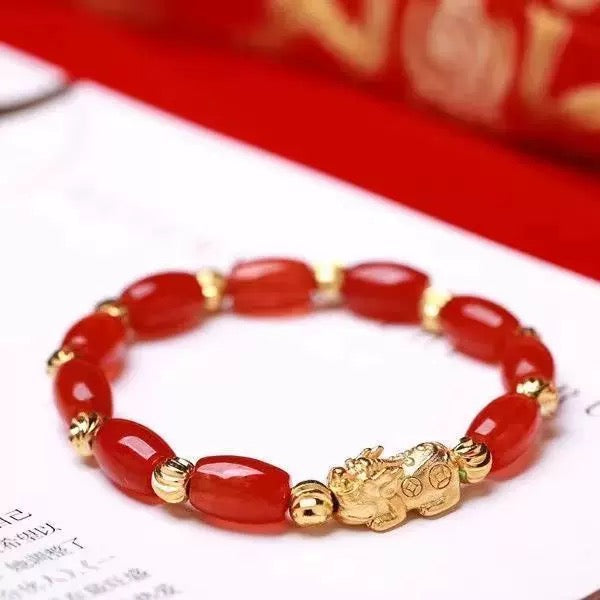 Jade Bracelet Pixiu Fengshui Bracelet- Wealth Lucky Charm