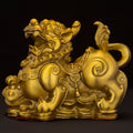 Brass Pixiu Home Decor Feng Shui Decorations for Wealth