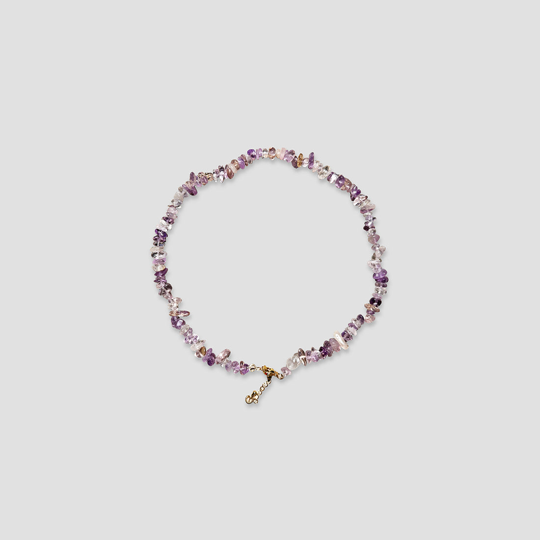 Pure handmade natural crystal stone necklace color set - wealth health love Rerhy