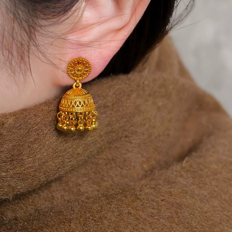 Copper Alloy Synthetic Zircon Ear Earrings - Zircon Round Ball 3D Stud Earrings Rerhy