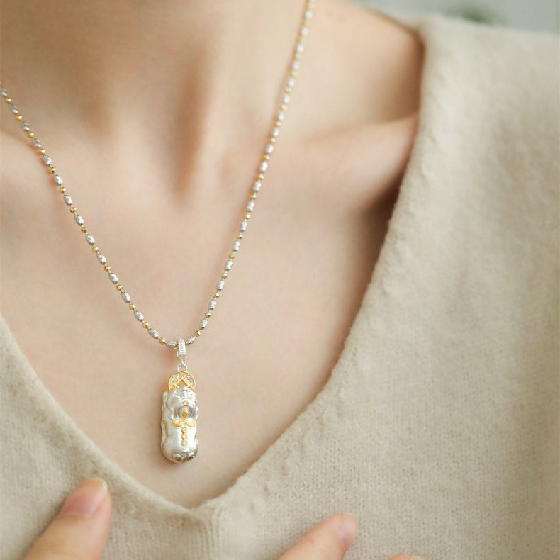 【Best for Abundance Improvement in 2025】Exquisite Feng Shui Pixiu Pendant with Chain, Luxury Gift