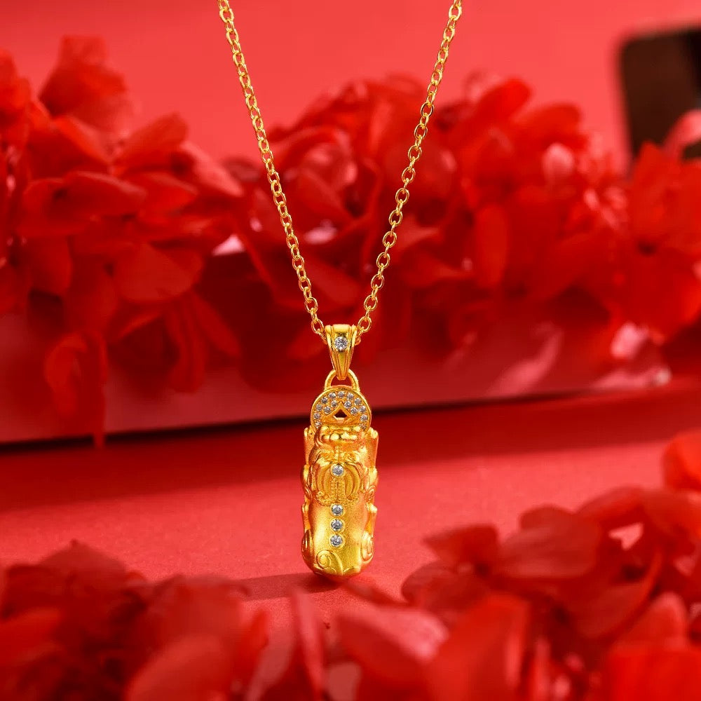 【Best for Abundance Improvement in 2025】Exquisite Feng Shui Pixiu Pendant with Chain, Luxury Gift
