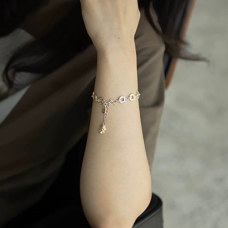 【Fulfillment of Wealth Potential】 Fine Coin Pixiu Fortune Bracelet