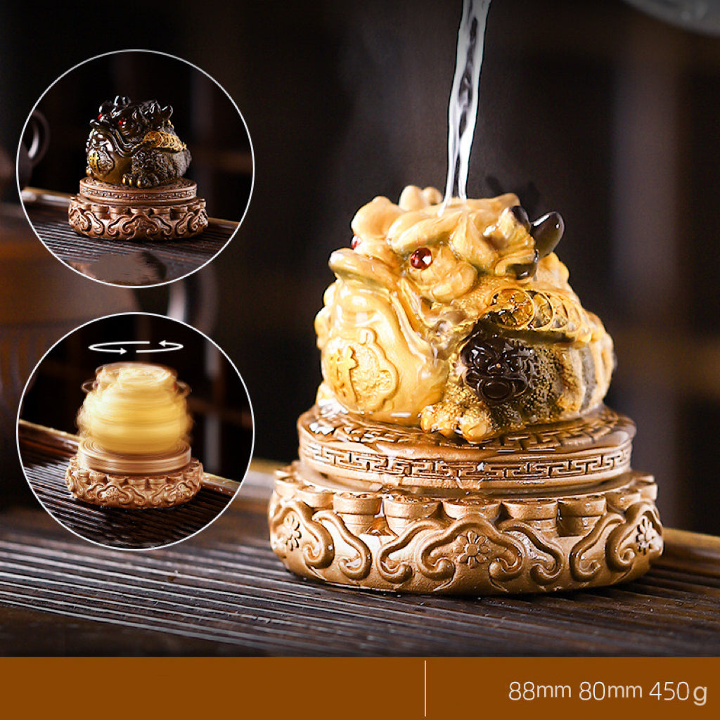 Feng Shui Money Color-Changing Three-Legged Toad Tea Pet
