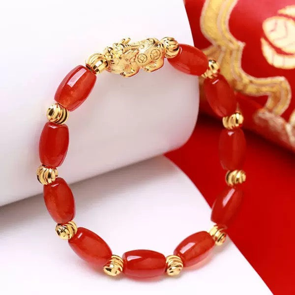 Jade Bracelet Pixiu Fengshui Bracelet- Wealth Lucky Charm