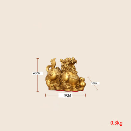 Brass Pixiu Home Decor Feng Shui Decorations for Wealth