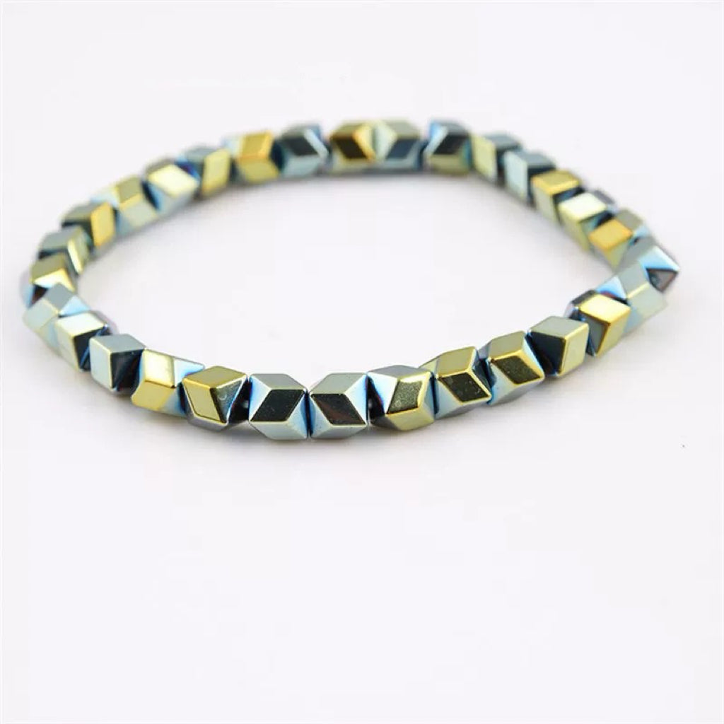 Magnetic Hematite Bracelets for Men Women Magnetic Bracelet Rock Beads Stone Bracelet