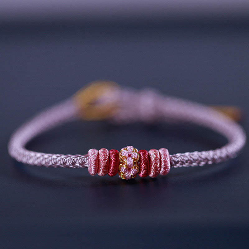 Tibetan Red String Bracelet Pixiu Fengshui- Buddhist Lucky Charm Good Luck Love Gift（Adjustable) Rerhy