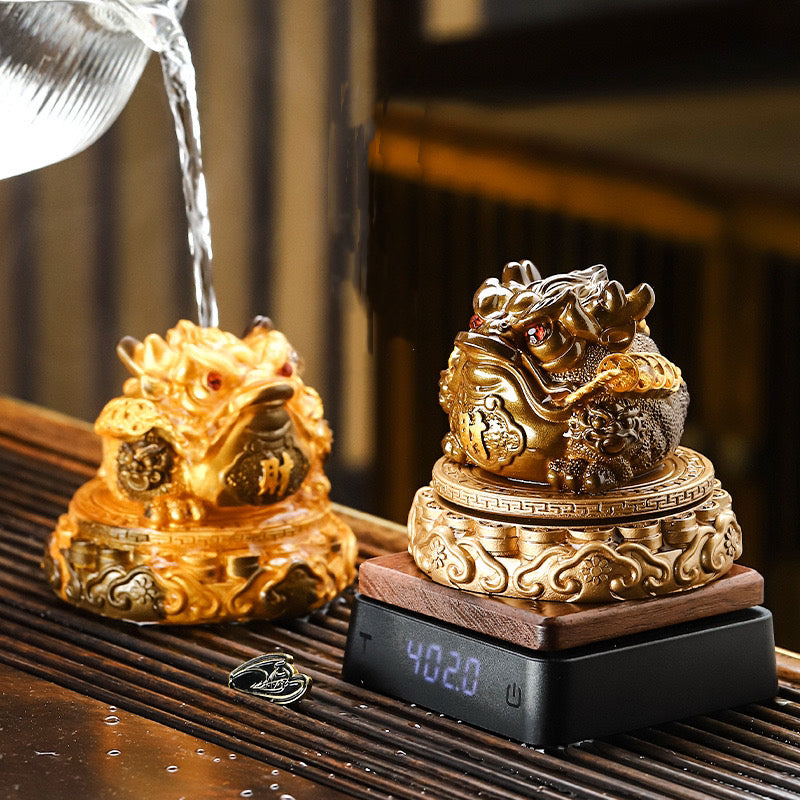 Feng Shui Money Color-Changing Three-Legged Toad Tea Pet
