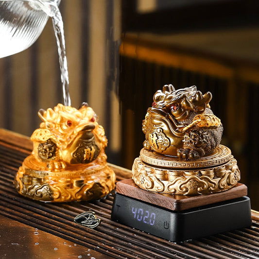 Feng Shui Money Color-Changing Three-Legged Toad Tea Pet