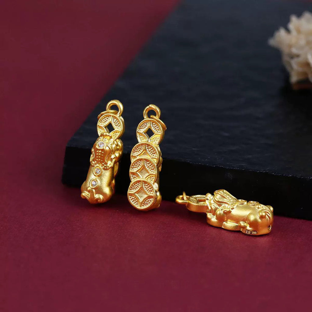 【Best for Abundance Improvement in 2025】Exquisite Feng Shui Pixiu Pendant with Chain, Luxury Gift
