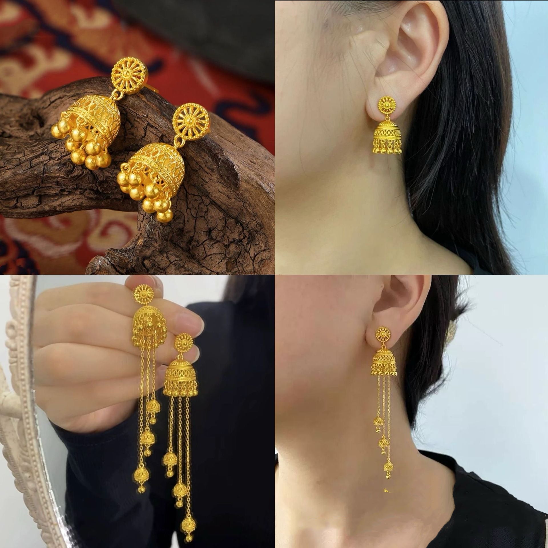 Copper Alloy Synthetic Zircon Ear Earrings - Zircon Round Ball 3D Stud Earrings Rerhy