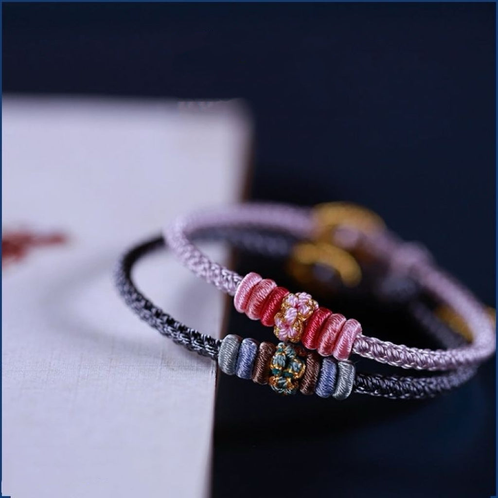 Tibetan Red String Bracelet Pixiu Fengshui- Buddhist Lucky Charm Good Luck Love Gift（Adjustable) Rerhy