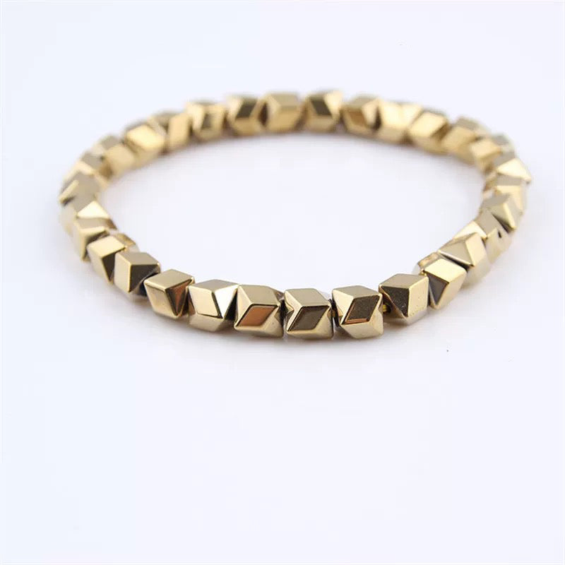 Magnetic Hematite Bracelets for Men Women Magnetic Bracelet Rock Beads Stone Bracelet