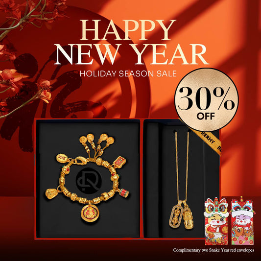 【Best Holiday Gift Combo -30% OFF】Exquisite Wealth Pixiu Set: Gold Pixiu Pendant + Five Elements Wealth Bracelet