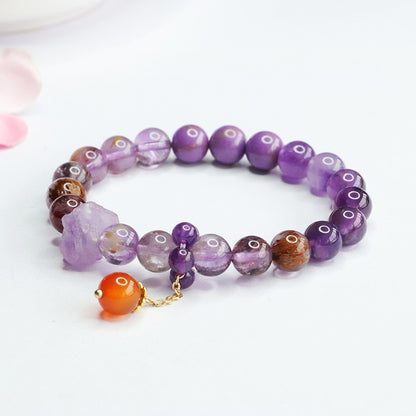 【Today Only at $19.99】Nine Purple Li Fire Luck Bracelet My Store