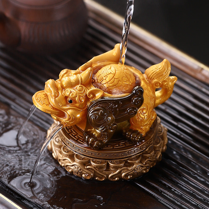 Feng Shui Money Color-Changing Three-Legged Toad Tea Pet