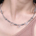 "Super string" wave beads natural rolling transfer beads irregular crystal necklace My Store