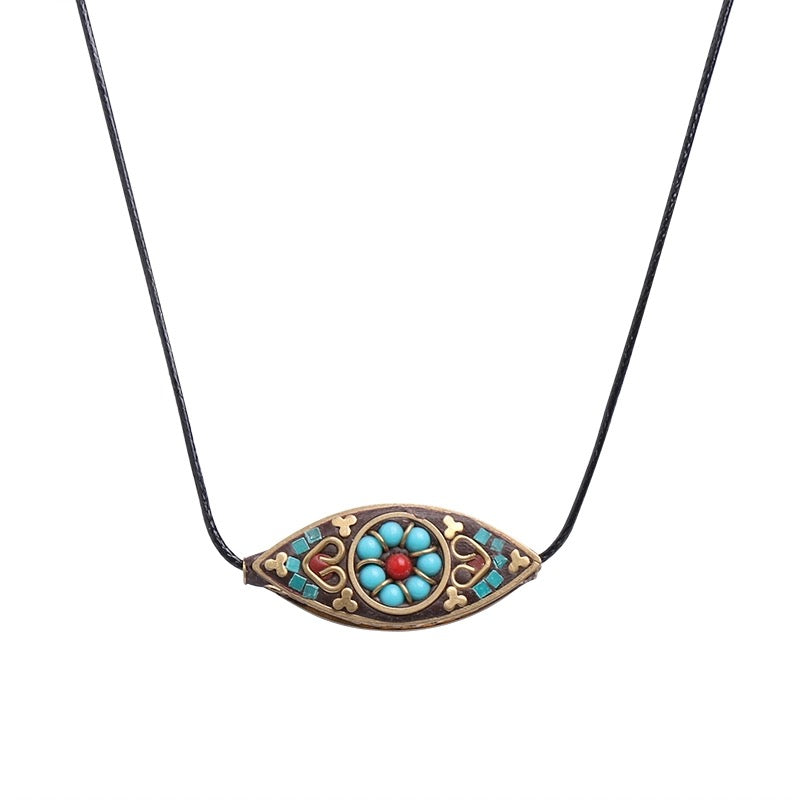 Dainty Evil Eye Necklace Delicate  Crystal Boho Protection My Store