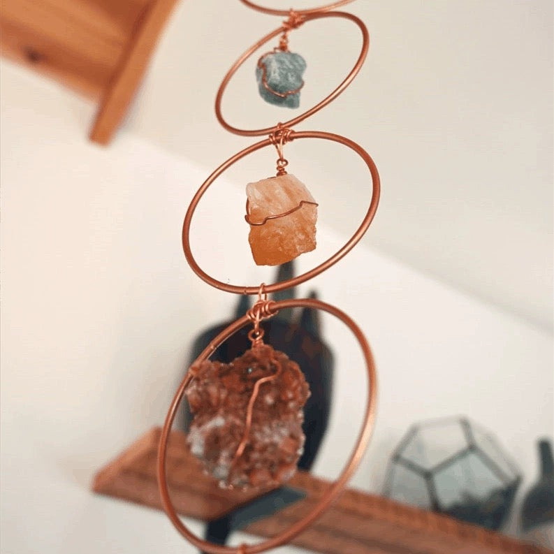 Chakra Stones Hanging Ornament 7 Chakra Symbol Healing Crystals My Store