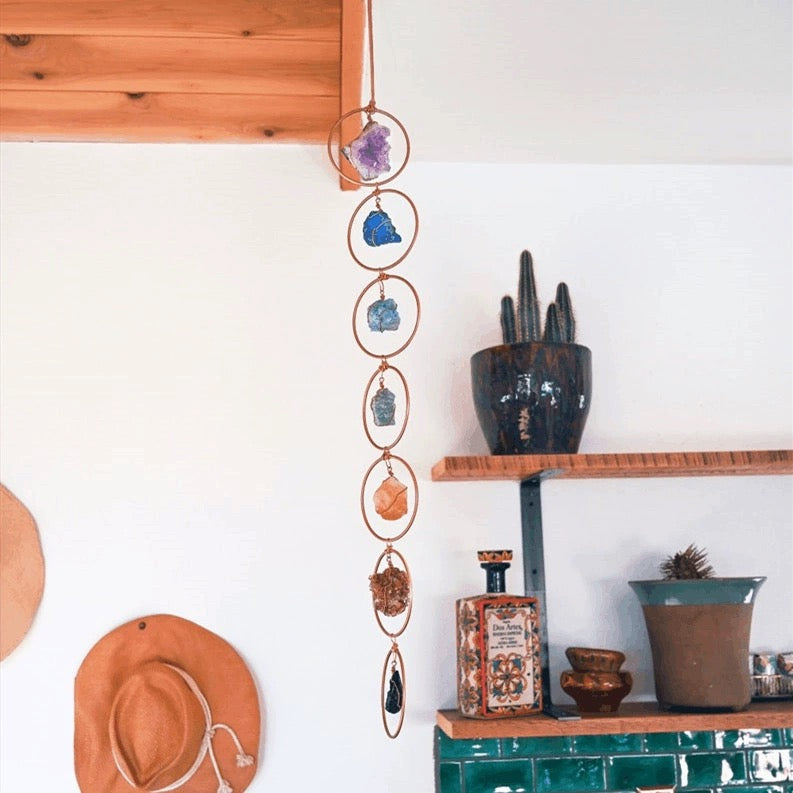 Chakra Stones Hanging Ornament 7 Chakra Symbol Healing Crystals My Store