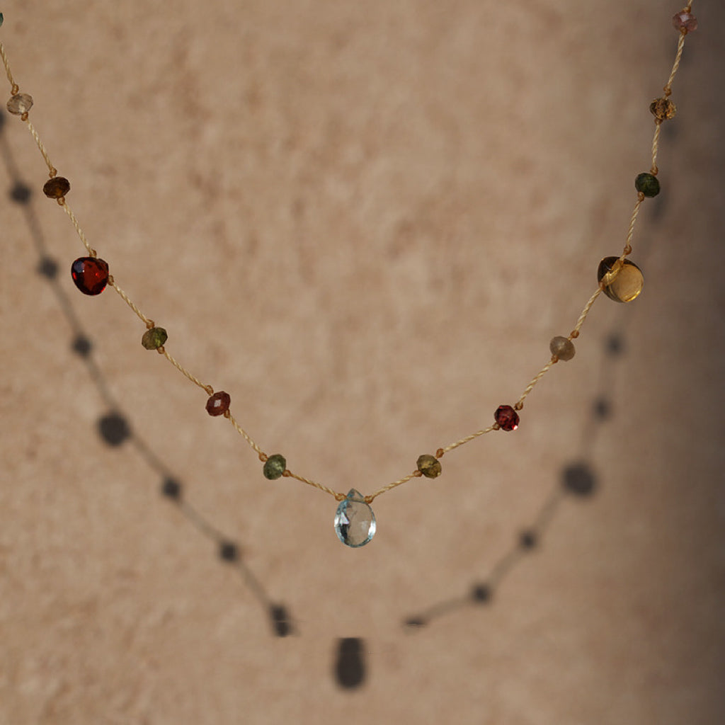 New Healing Crystal Worry Stone Necklaces Bracelet Multi-purpose My Store