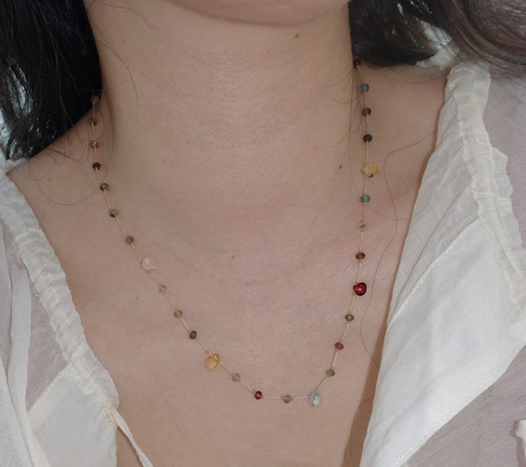 New Healing Crystal Worry Stone Necklaces Bracelet Multi-purpose My Store