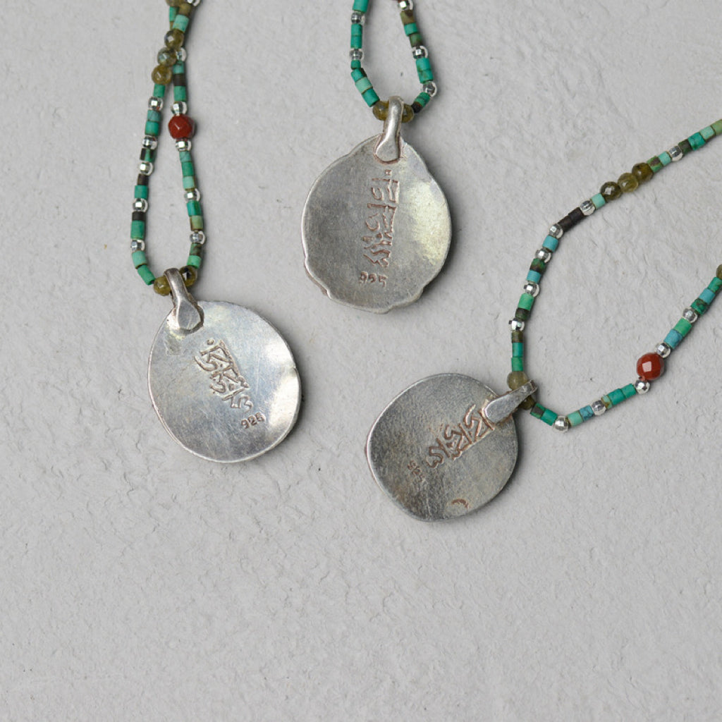 💲New Sterling Silver Nepalese Handmade Buddha Necklace Crystal Glass Pendant My Store