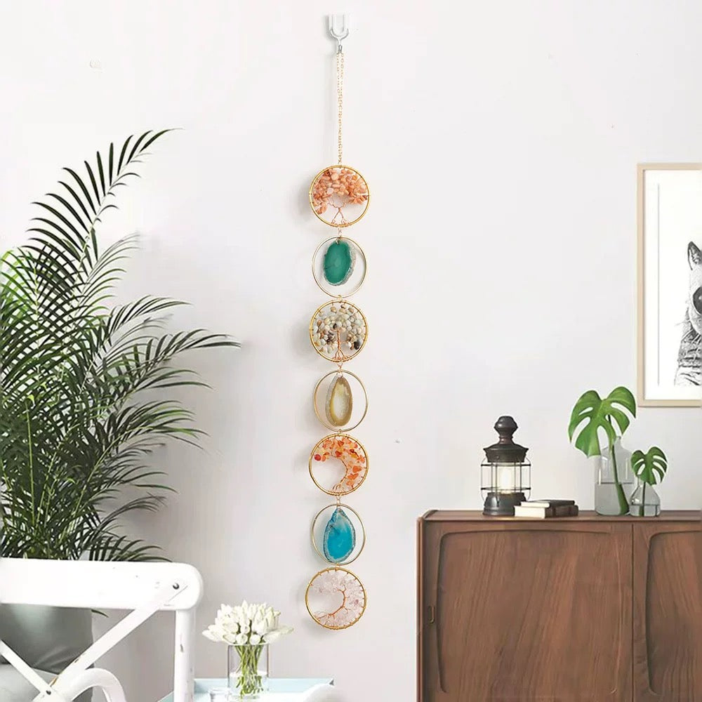 7 Chakras Tree of Life Moon Dream Catcher Wall Decor My Store