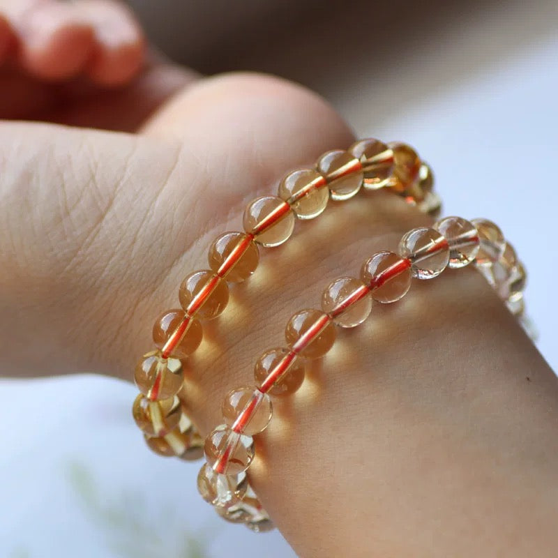 Natural Citrine Fortune Stress Relief Anxiety Yoga Bracelet My Store