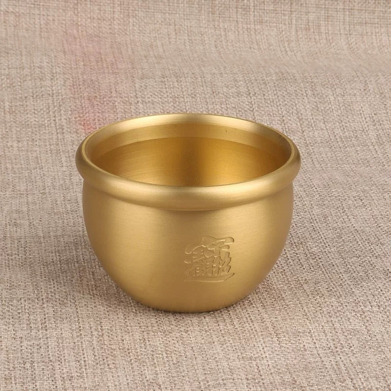 💰Home Decor Wealth Golden  Handmade Treasure Bowl + Crystal My Store