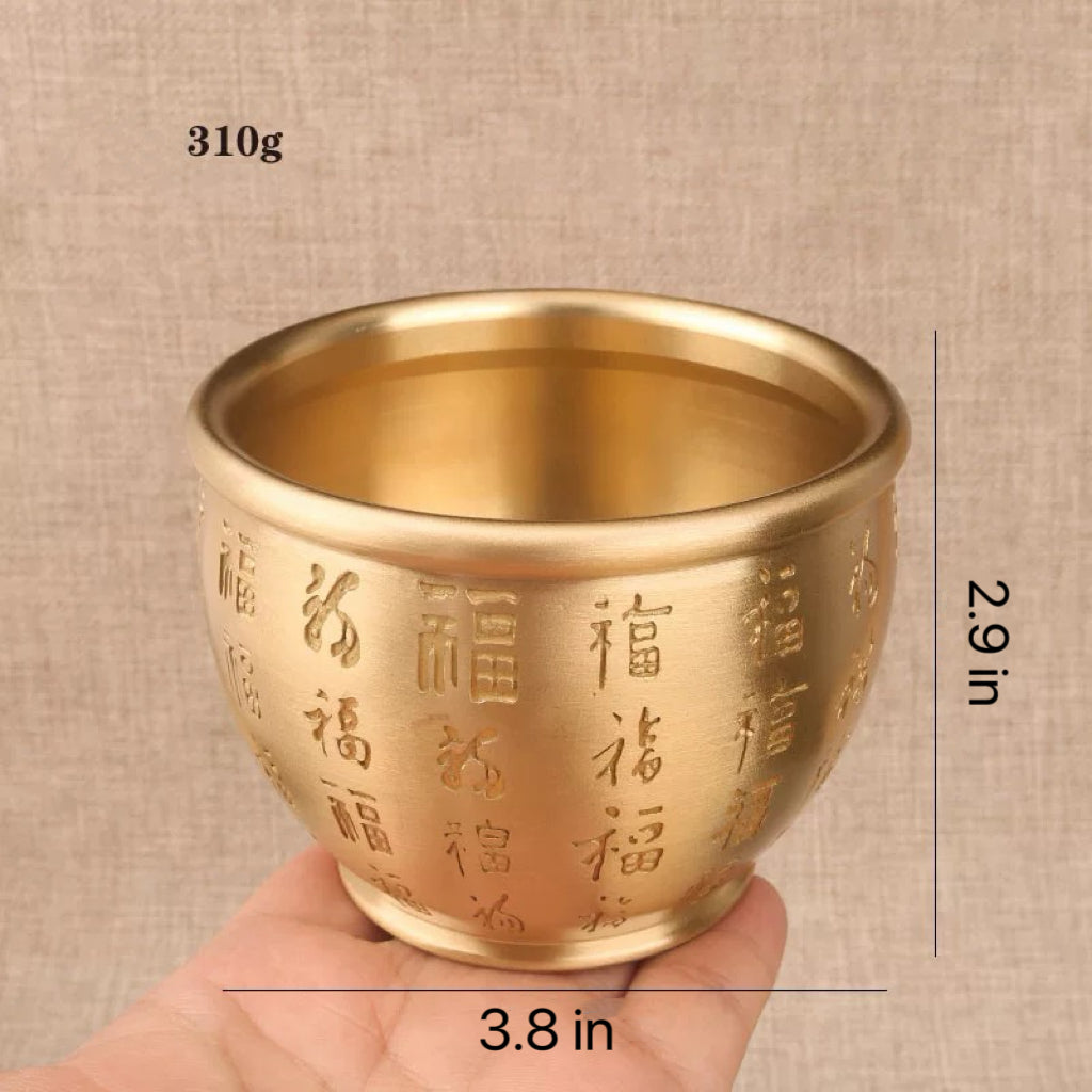 💰Home Decor Wealth Golden  Handmade Treasure Bowl + Crystal My Store