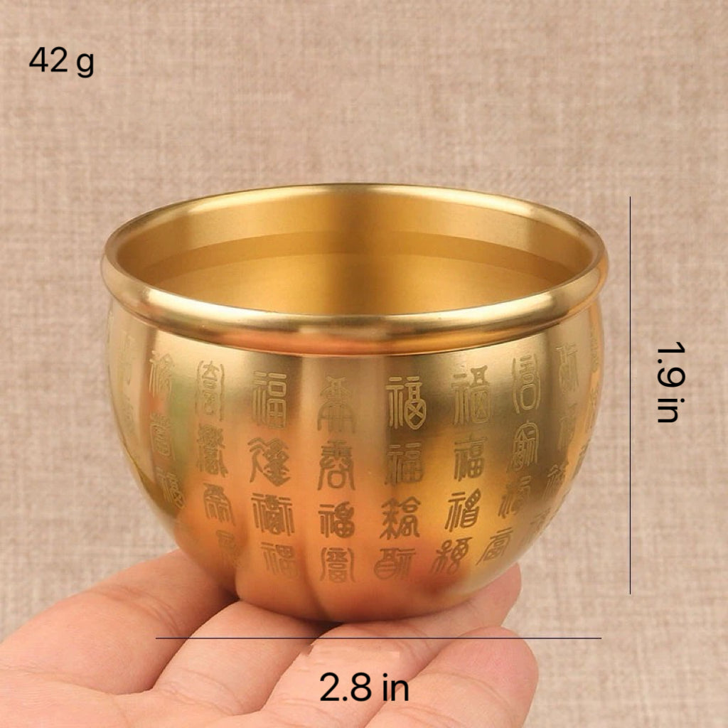 💰Home Decor Wealth Golden  Handmade Treasure Bowl + Crystal My Store