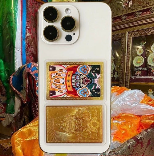 Amulet Wealth Buddha Golden Fortune Health Peace Rune Card My Store