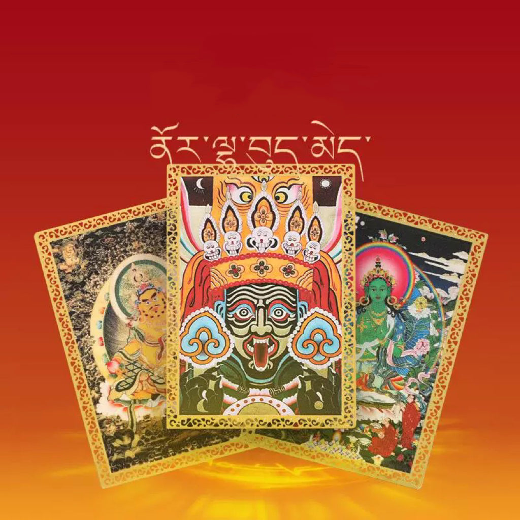 Amulet Wealth Buddha Golden Fortune Health Peace Rune Card My Store