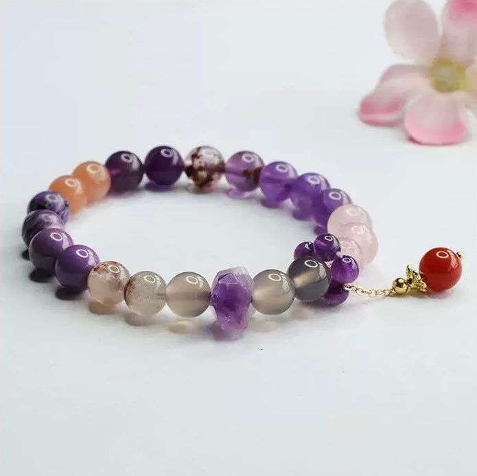 【Today Only at $19.99】Nine Purple Li Fire Luck Bracelet My Store