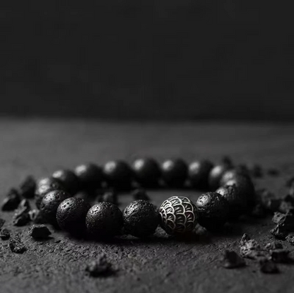 Sun Wukong Natural Stone Bracelets for Men - 8mm Obsidian | Matte Agate | Lava Rock Bracelets for Men Teen Boys Gifts Birthday Anniversary Father Day Gifts for Him My Store