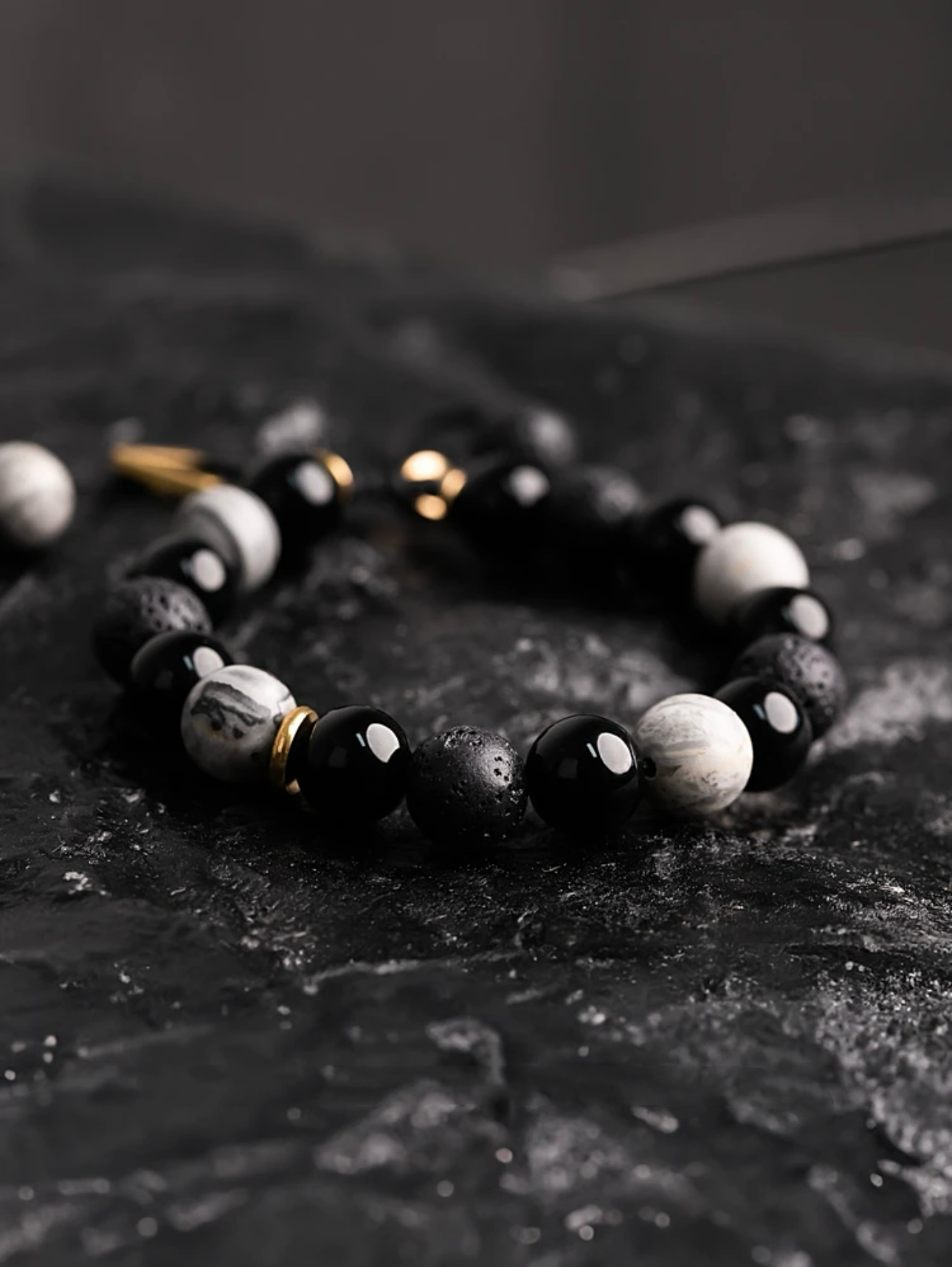 Sun Wukong Natural Stone Bracelets for Men - 8mm Obsidian | Matte Agate | Lava Rock Bracelets for Men Teen Boys Gifts Birthday Anniversary Father Day Gifts for Him My Store